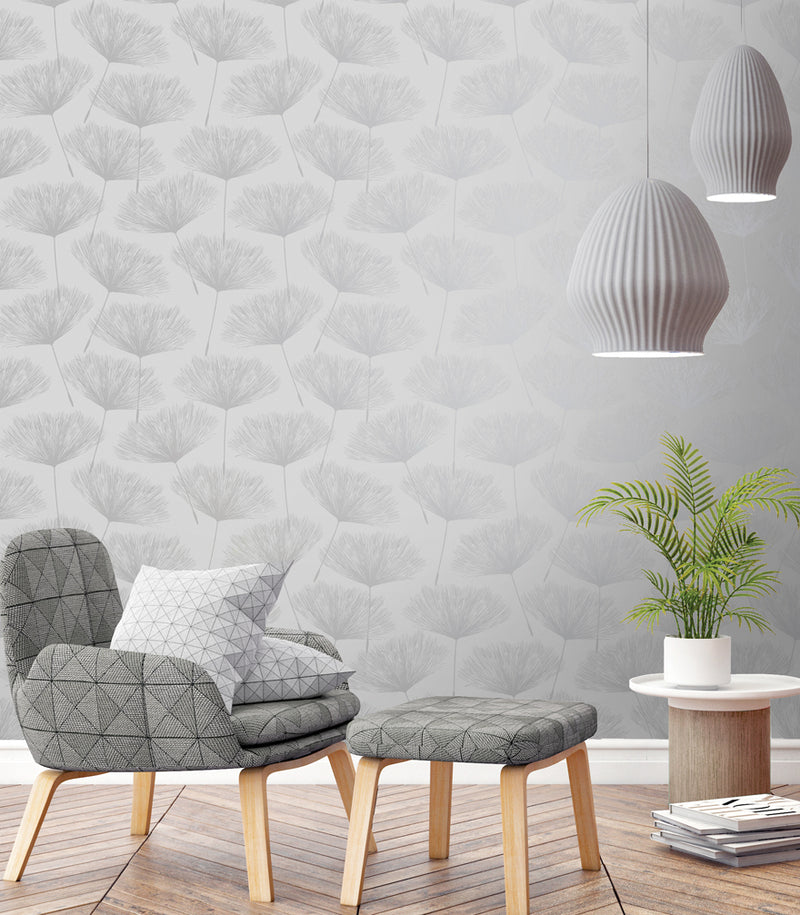 Glistening Fleur Wallpaper - 3 Colours