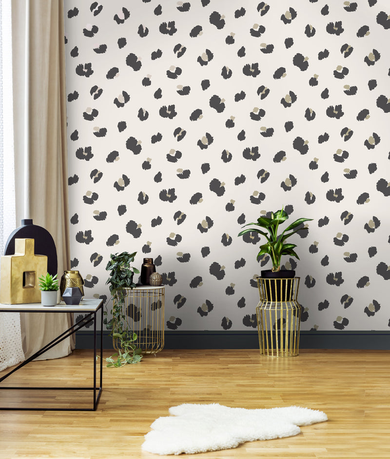 Large Leopard Spot Wallpaper - 4 Colours