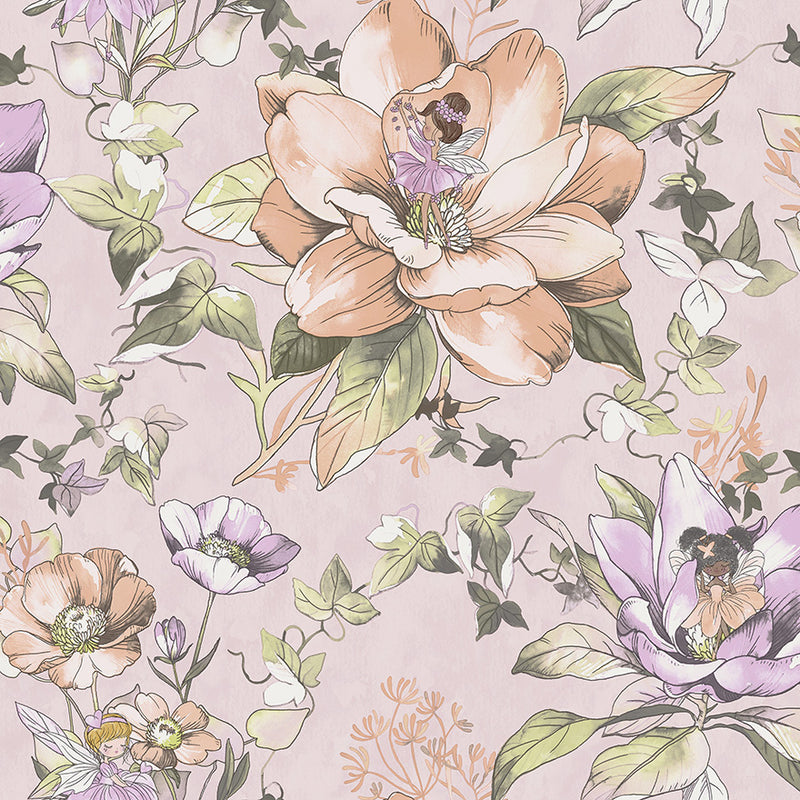 Floral Fairy Wallpaper - 3 Colours