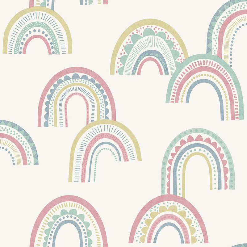 Boho Rainbow Wallpaper - 3 Colours
