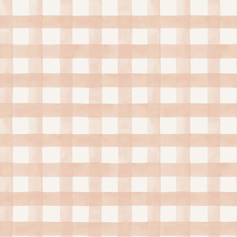 Watercolour Gingham Wallpaper - 3 Colours