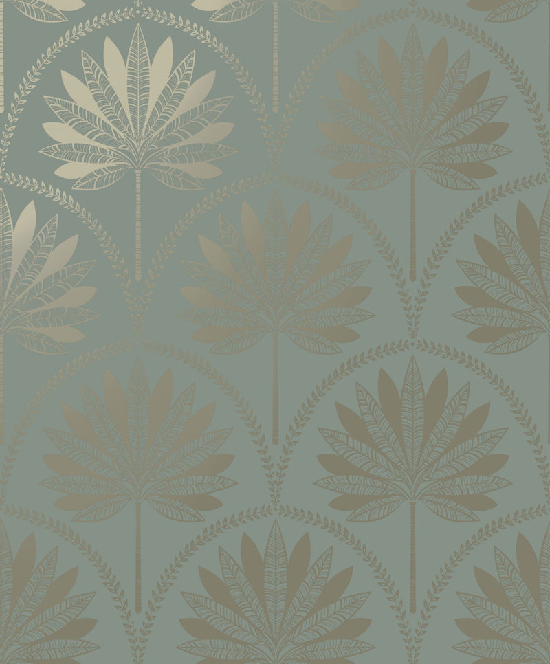 Metallic Palm Tree Wallpaper - 3 Colours