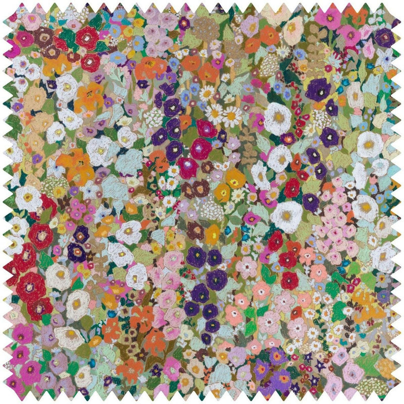 Hollyhocks Mural Wallpaper - 2 Colours