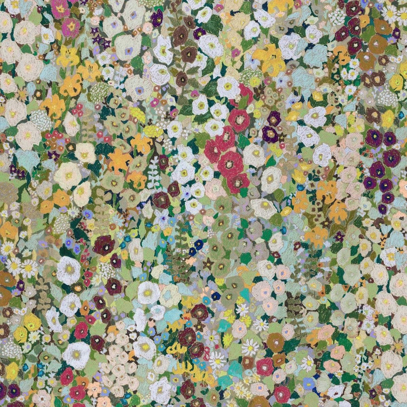 Hollyhocks Mural Wallpaper - 2 Colours