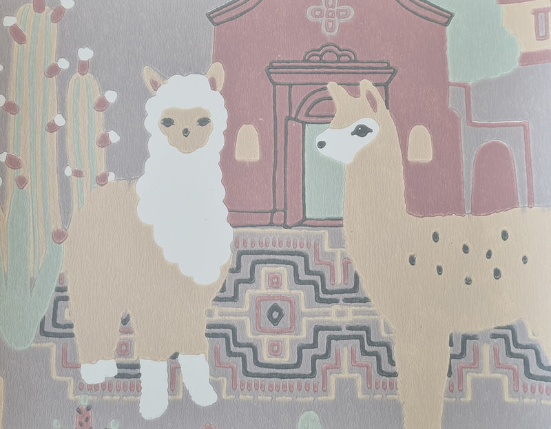 Lilac Lama Wallpaper