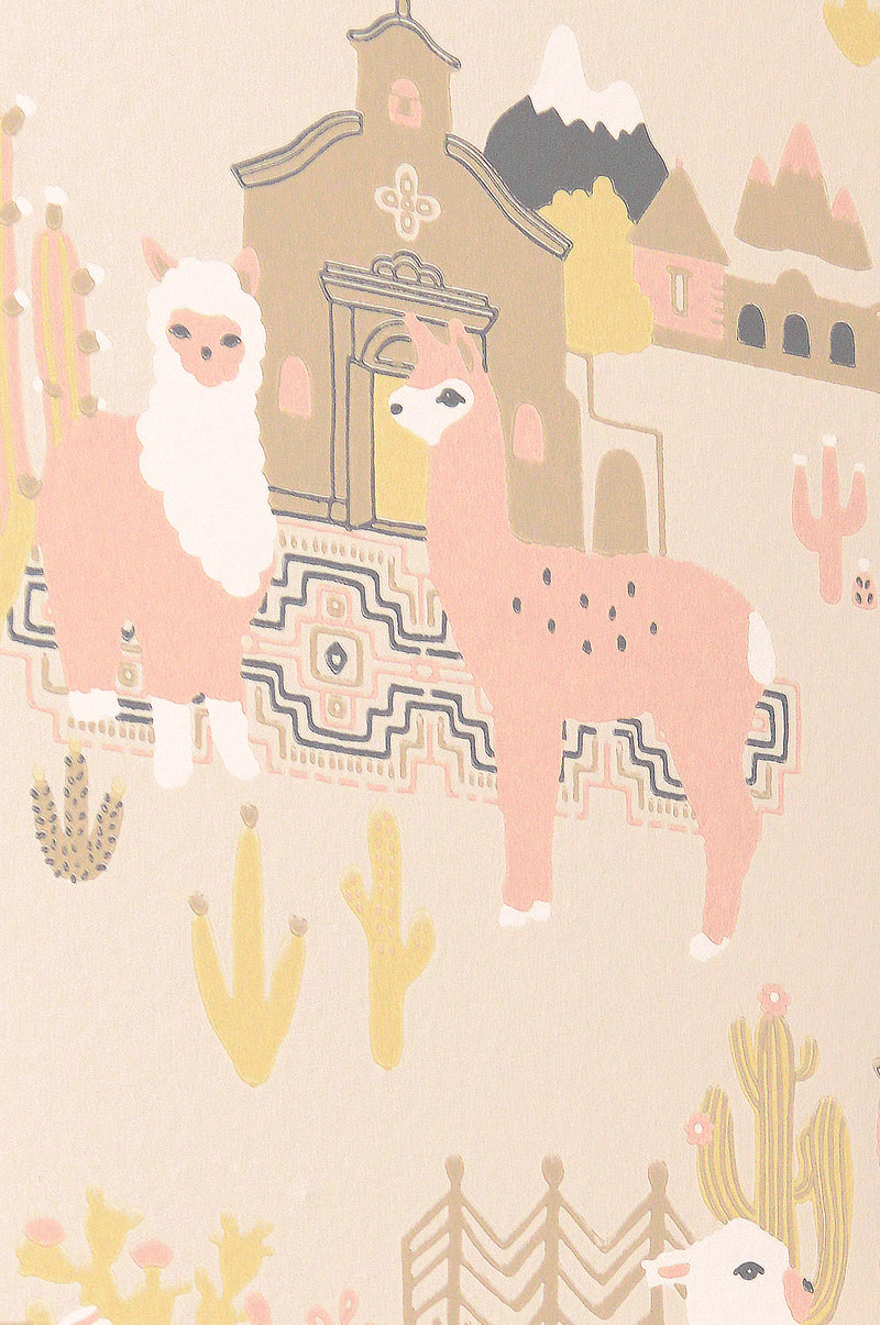 Lama Lama Wallpaper - 4 Colours