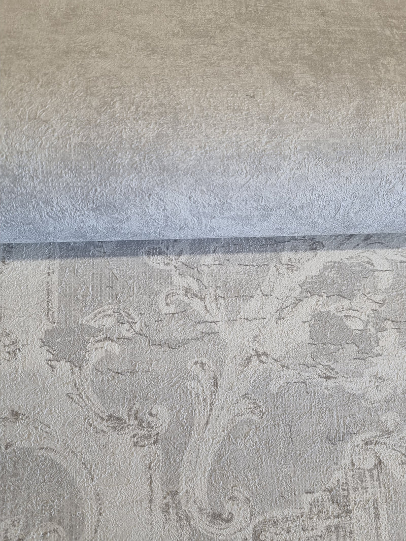 Old World Plaster Coordinating wallpaper options