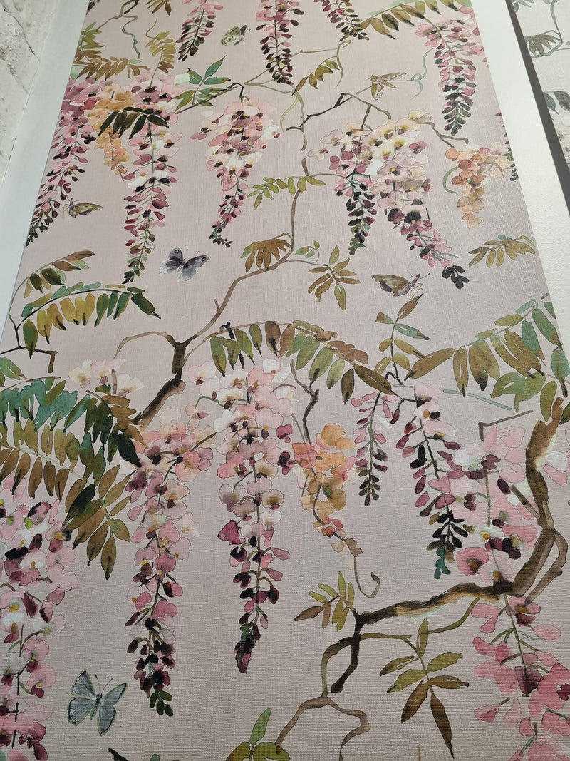 Papillion Wallpaper - Powder Colour
