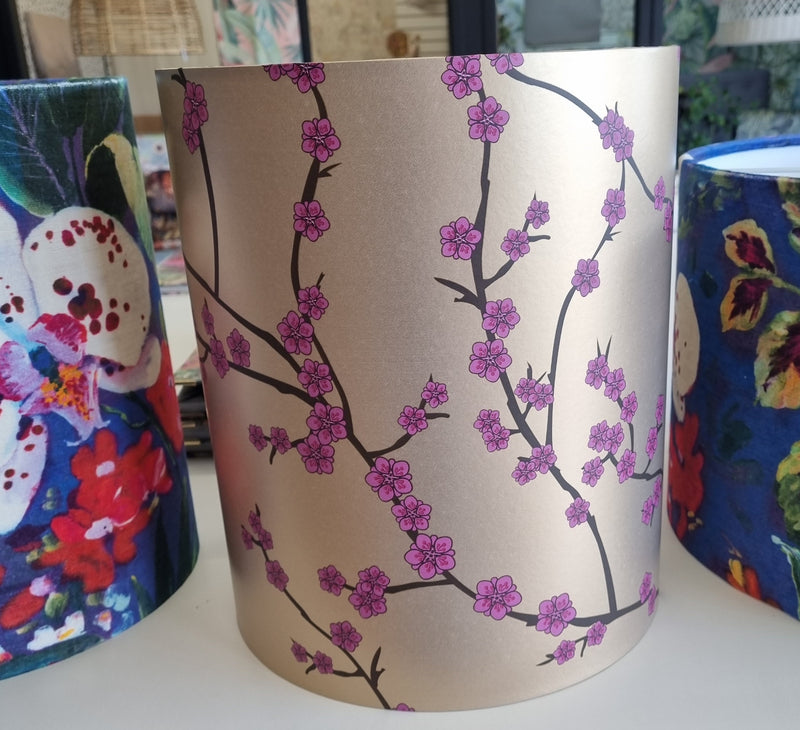 Custom Made Gold Wallpaper  Lampshade