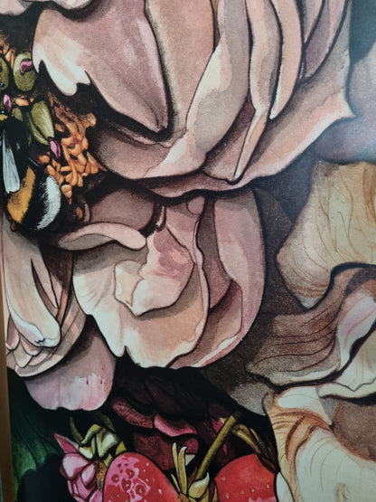 HOME by Makkala Floral - Custom Sized Wallpaper Mural (per m2)