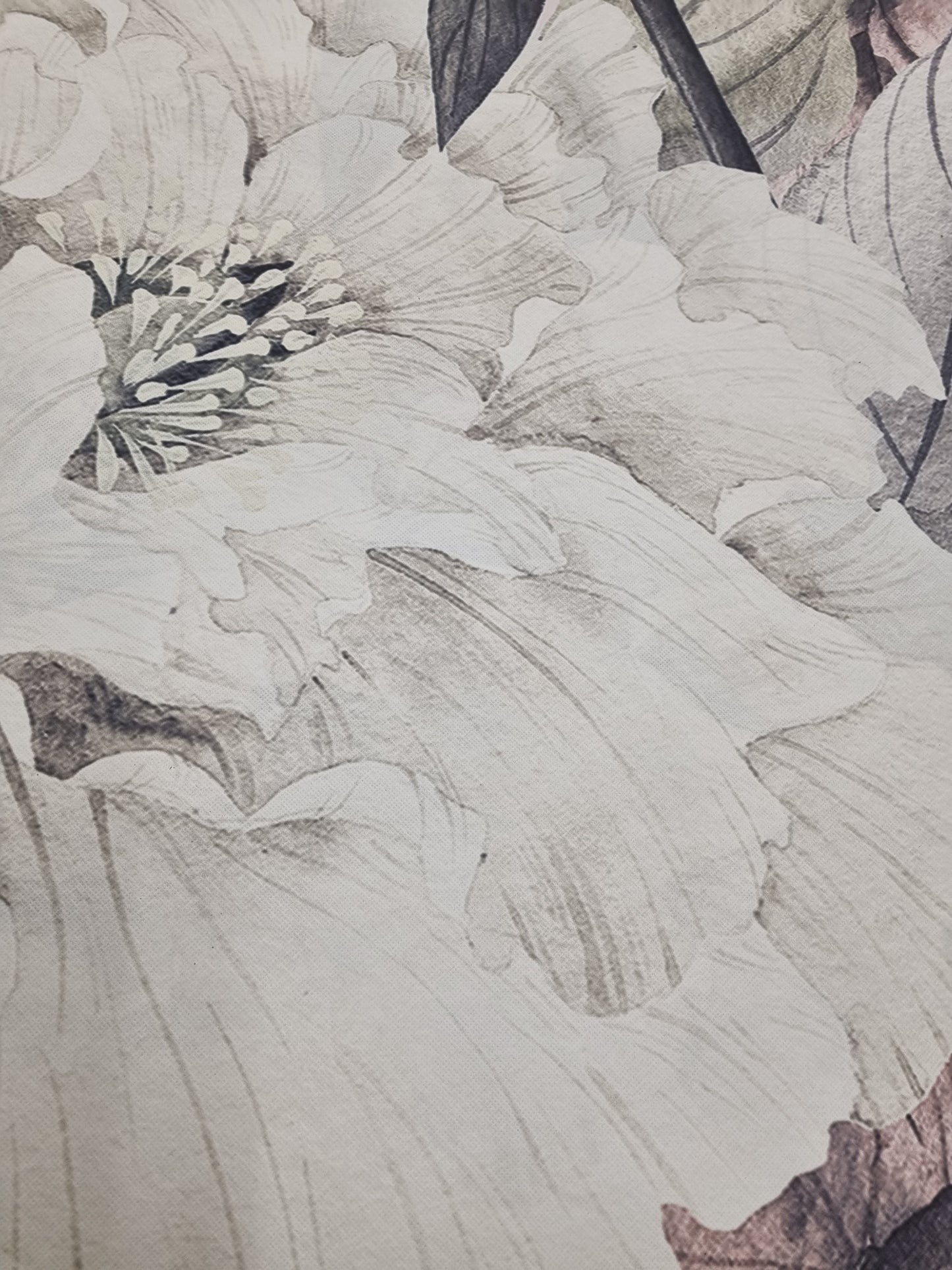 Oversized Floral Bloom - Custom Sized Wallpaper Mural (per m2)