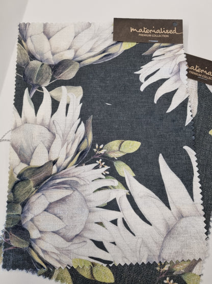 King Protea Upholstery Fabric - 4 Colours