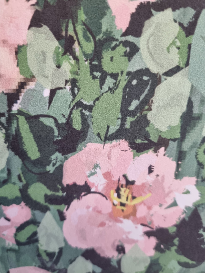 Close up of Digital Pixelization with Painterly Brush Strokes