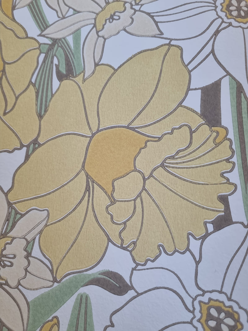 Daffodil Wallpaper - 2 Colours