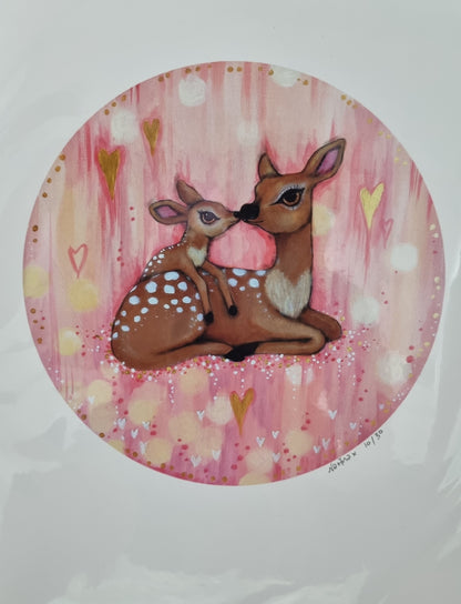 Oh Deer - Two Deer Art Print