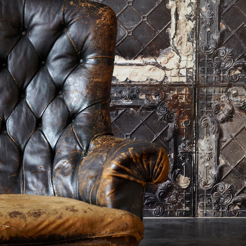 Brooklyn Tin Tiles Wallpaper- Brown 07