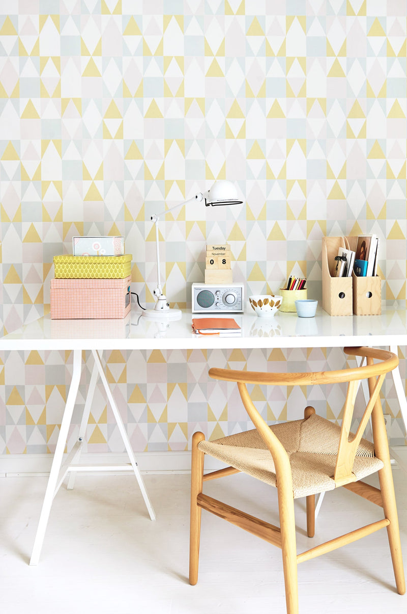 Alice Geometric Wallpaper - 5 Colours