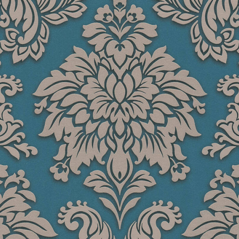 Two Toned Damask Wallpaper - 5 Colours