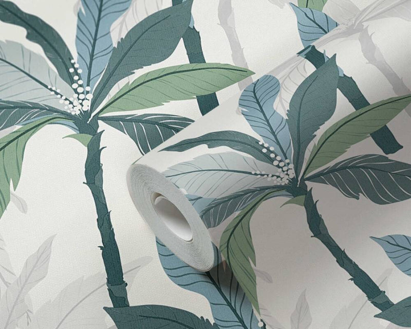 Palm Shadow Wallpaper - 5 Colours