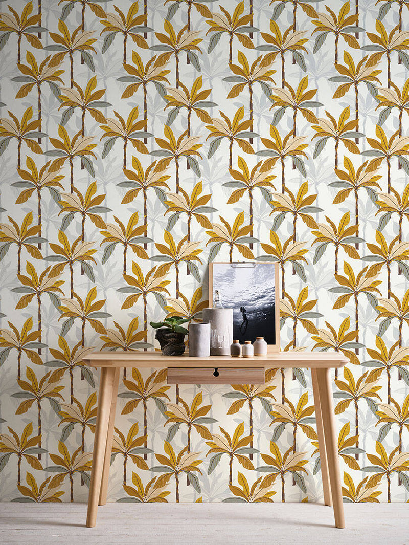 Palm Shadow Wallpaper - 5 Colours