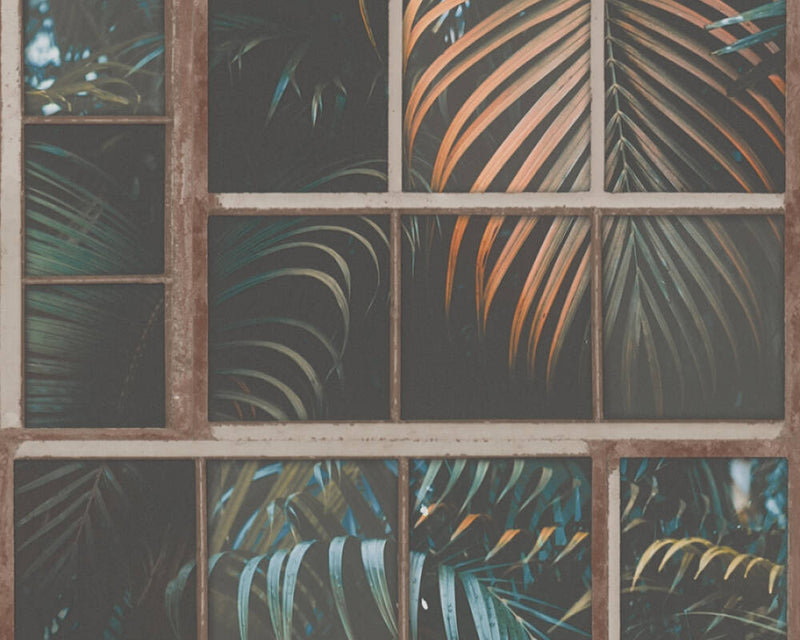 Palm Leaf Mosaic Wallpaper - 4 Colours