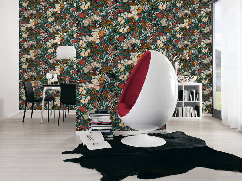 Floral Impression Wallpaper - Autumn