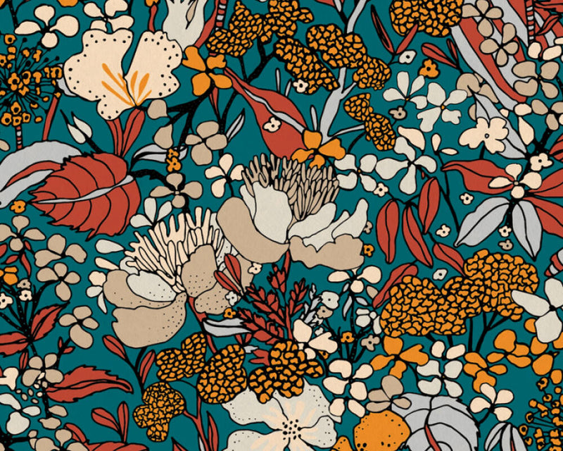 Floral Impression Wallpaper - Autumn