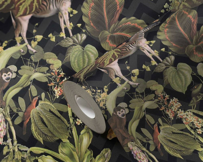 Living Jungle Chevron Wallpaper - 4 Colours