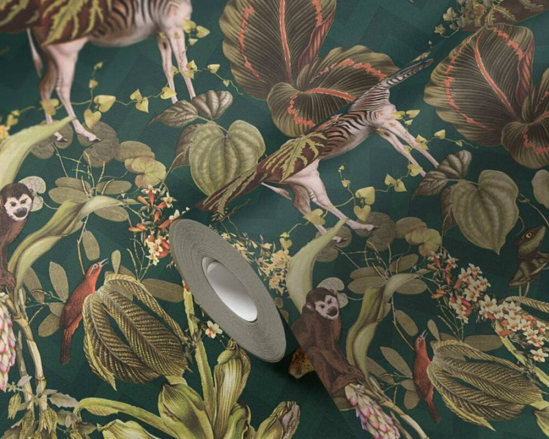 Living Jungle Chevron Wallpaper - 4 Colours