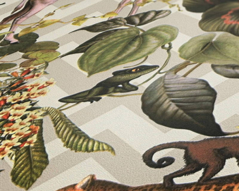 Living Jungle Chevron Wallpaper - 4 Colours