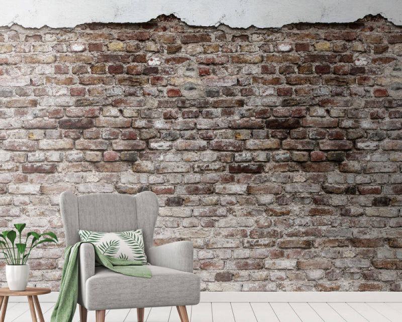 Old Brown Brick Wall Mural