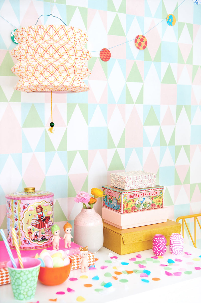 Alice Geometric Wallpaper - 5 Colours