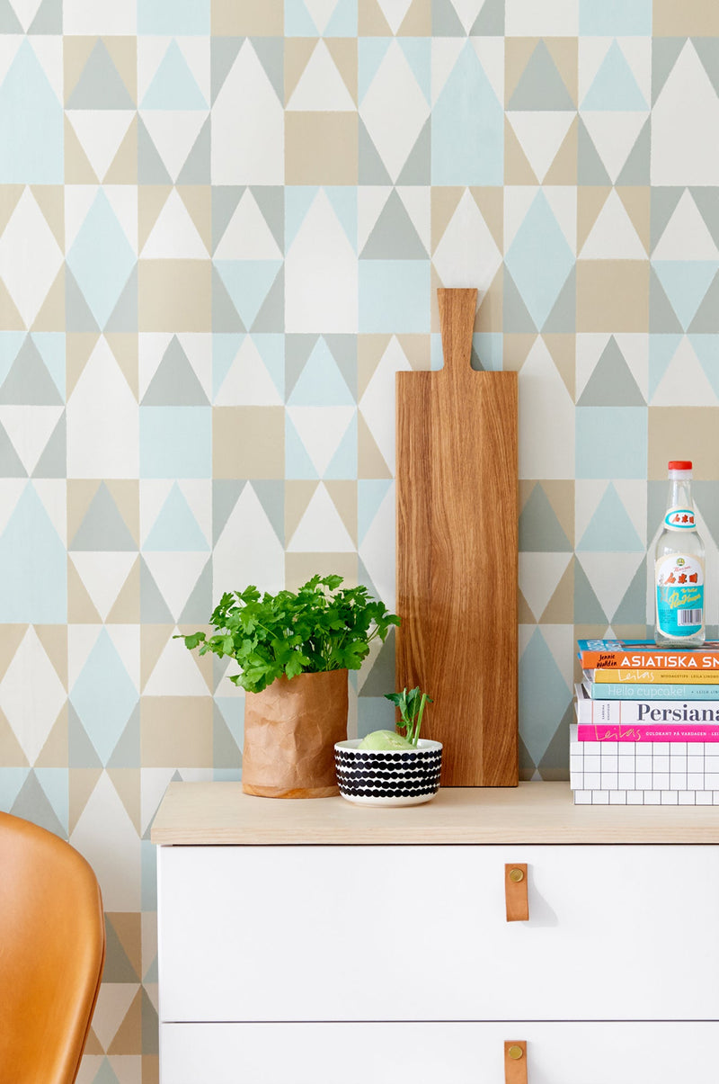 Alice Geometric Wallpaper - 5 Colours