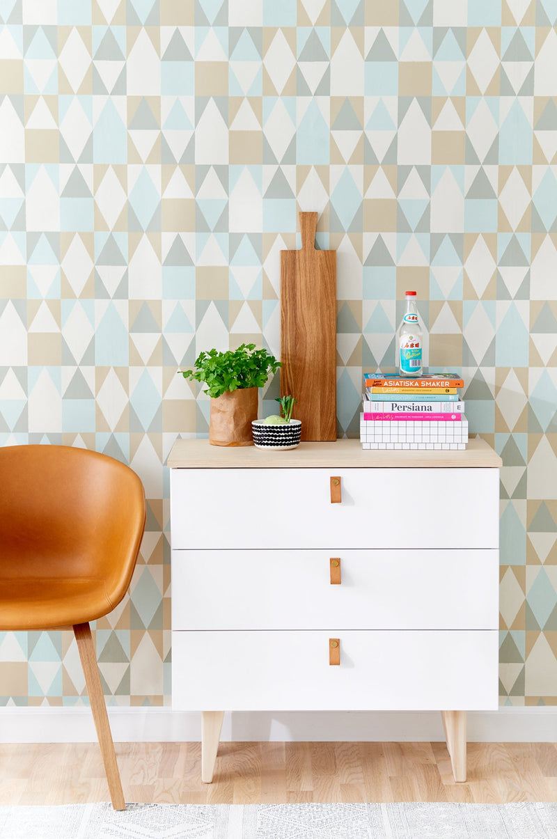 Alice Geometric Wallpaper - 5 Colours