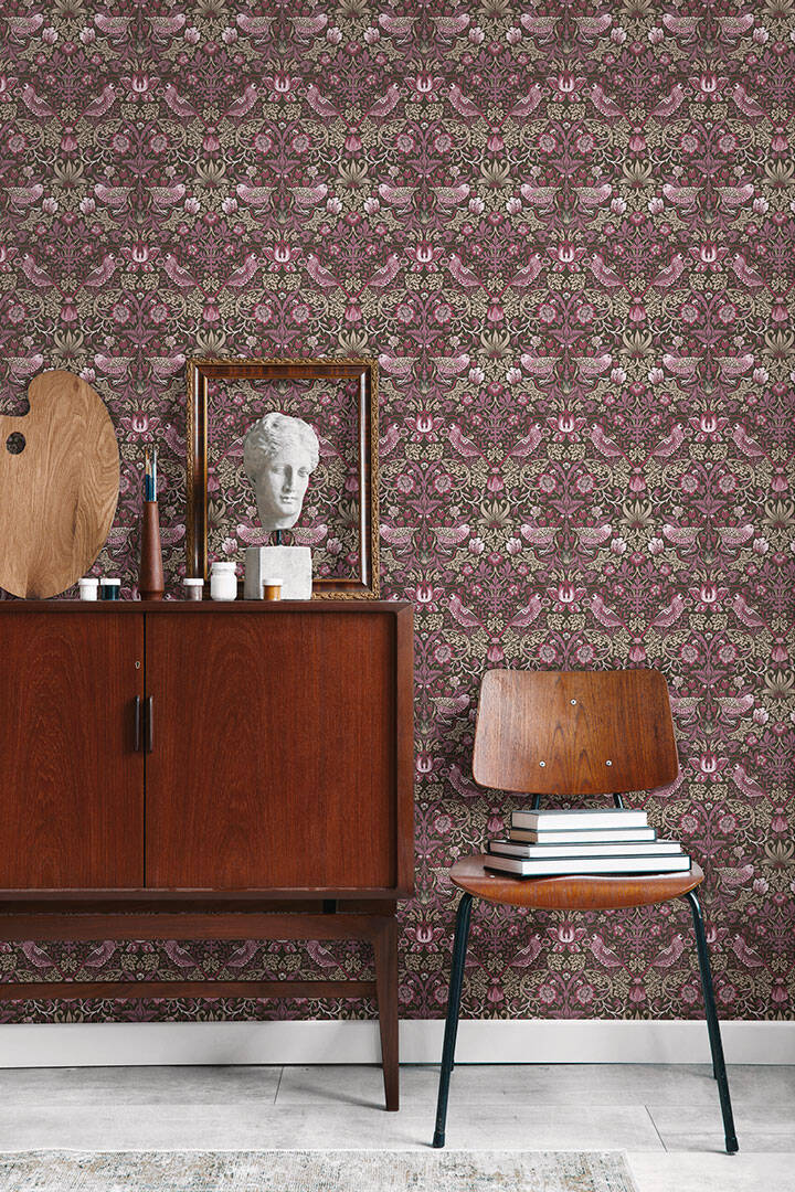 Baroque Birds Wallpaper - 4 Colours