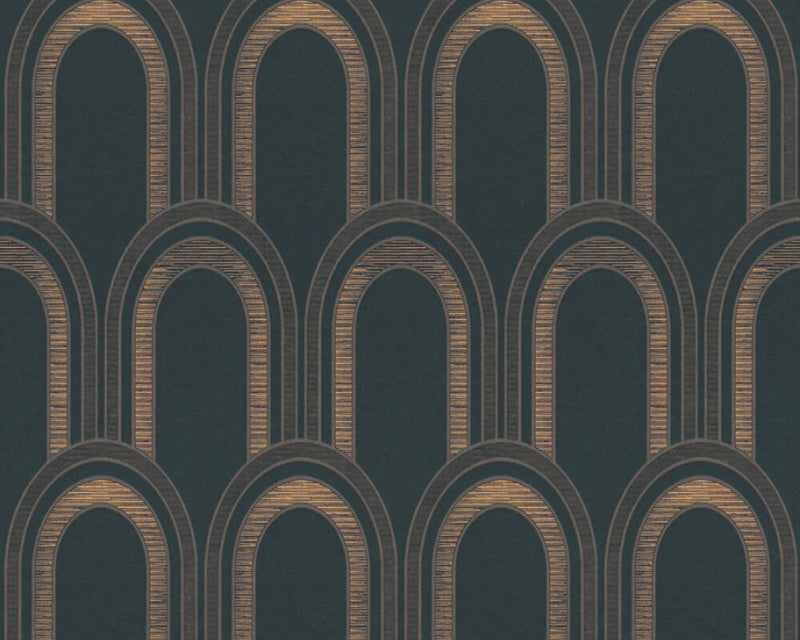 Metallic Arches Wallpaper - 4 Colours