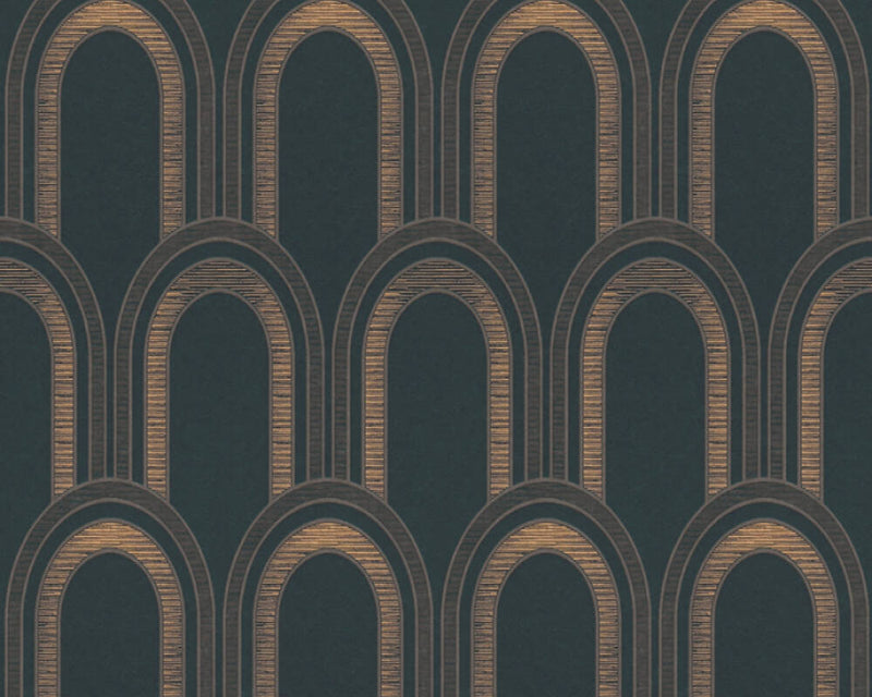 Metallic Arches Wallpaper - 4 Colours