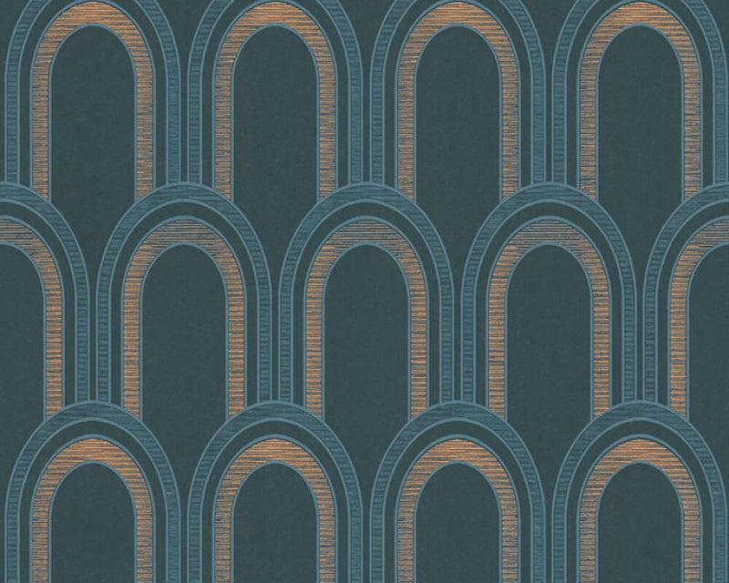 Metallic Arches Wallpaper - 4 Colours