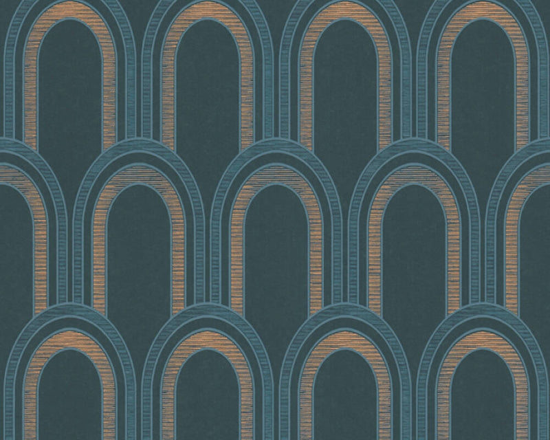 Metallic Arches Wallpaper - 4 Colours
