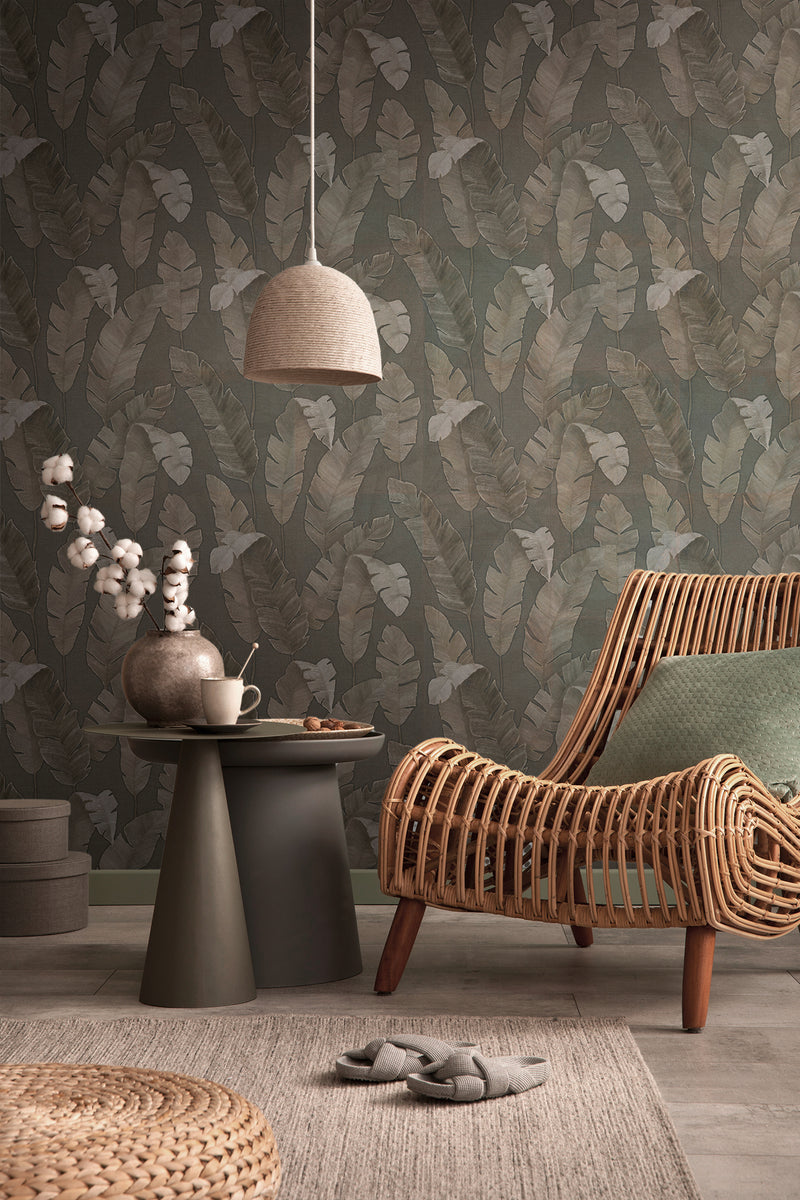 Bali Fronds Wallpaper- 5 Colours