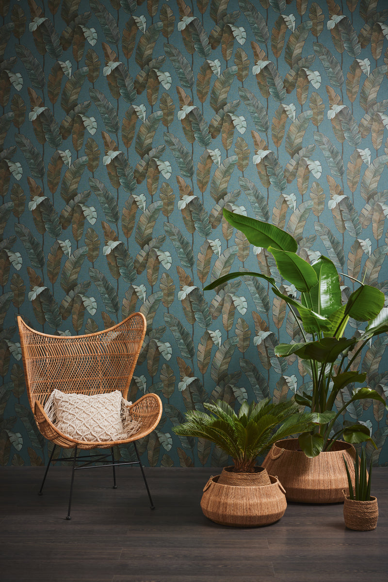 Bali Fronds Wallpaper- 5 Colours