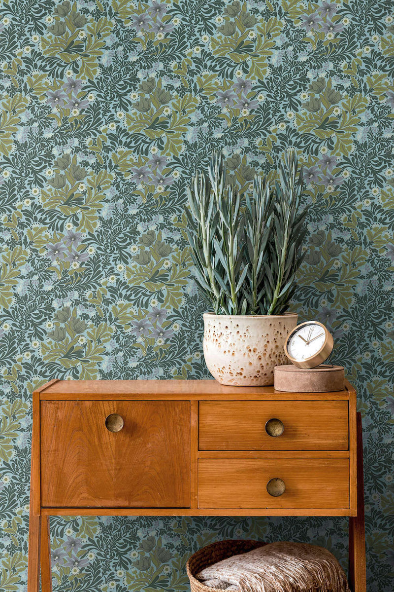 Antique Floral Trails Wallpaper Online NZ | The Inside