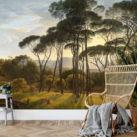 Italian Landscape Mural wallpaper -   5 different sizes & Circular