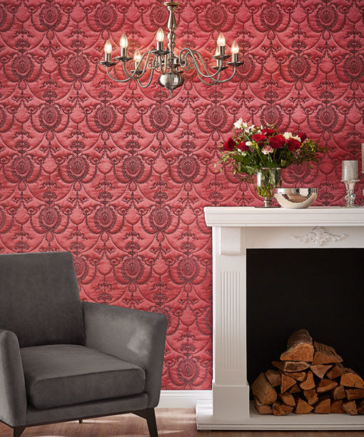 Rich Trianon Damask Wallpaper - 4 Colours