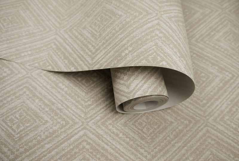 Imani Textured Wallpaper - Taupe