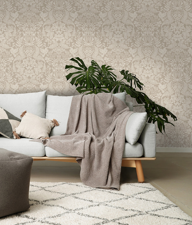 Loxley Taupe Wallpaper