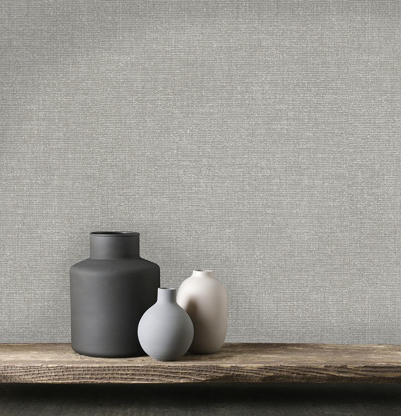Lulea Texture Wallpaper - Dark Grey