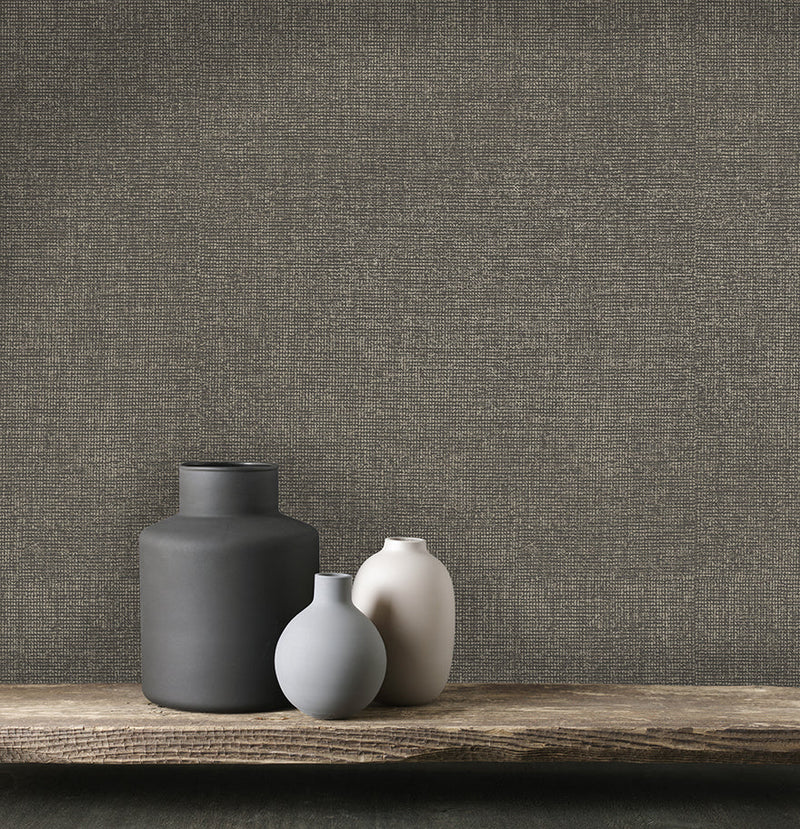 Lulea Texture Wallpaper - Charcoal