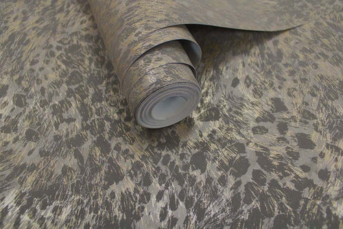 Panthera Animal Skin Wallpaper - Charcoal