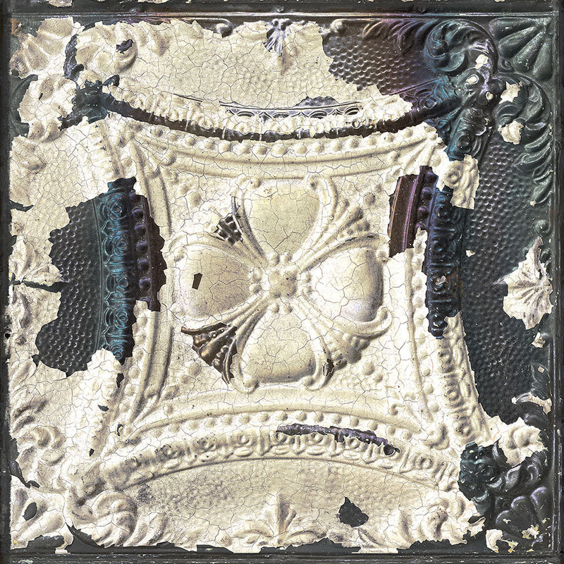 Brooklyn Tin Tiles Wallpaper- White 01